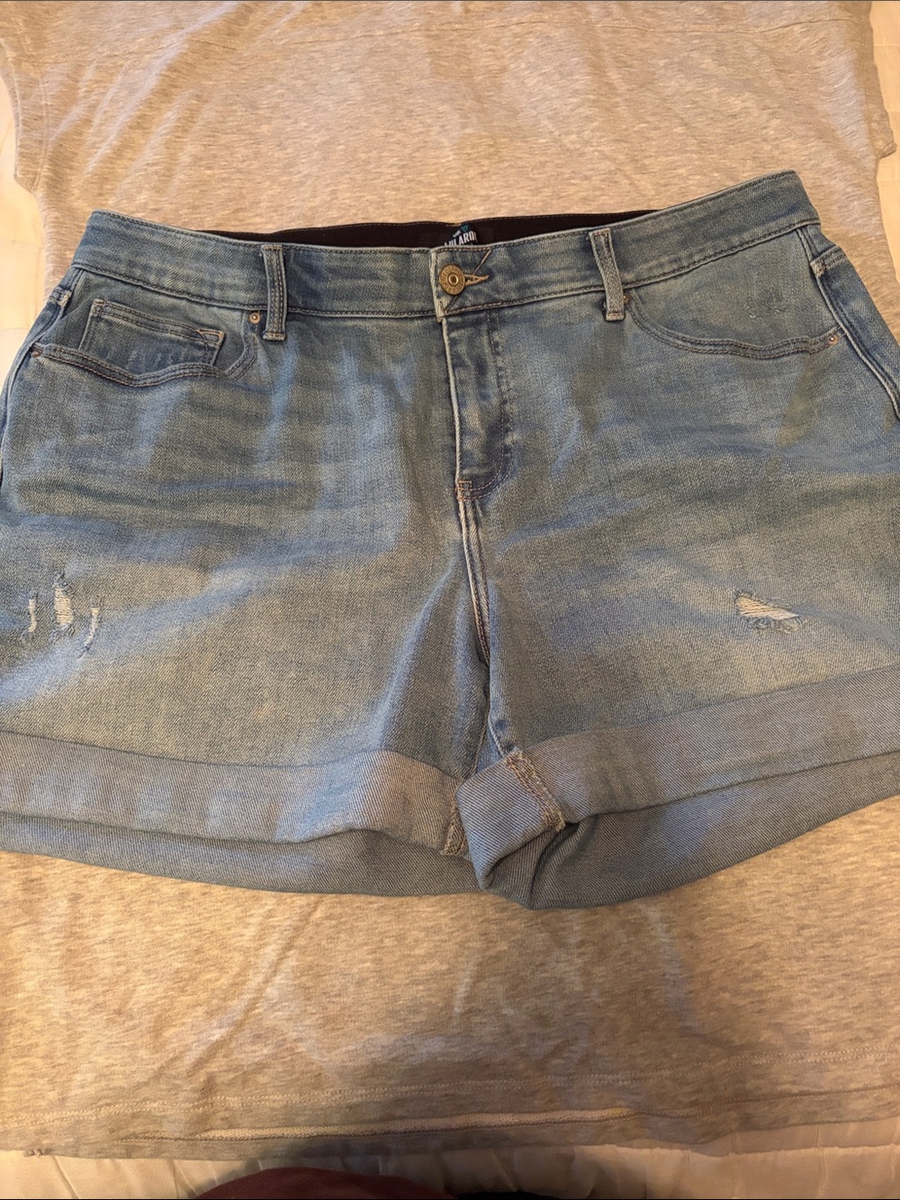 LuLaRoe Light Wash Cuffed Denim Shorts